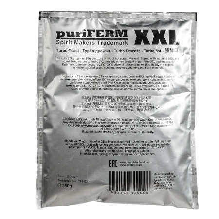Turbo yeast alcohol "PuriFerm XXL" (350 gr) в Сыктывкаре