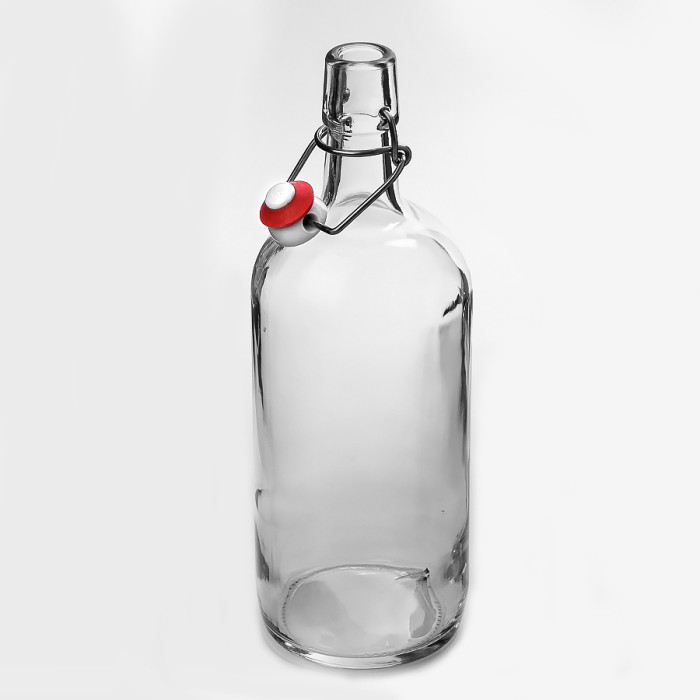 Бутылка бесцветная бугельная 1 литр в Сыктывкаре