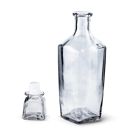 Бутылка (штоф) "Элегант" стеклянная 0,5 литра с пробкой  в Сыктывкаре
