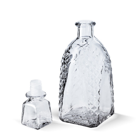 Бутылка (штоф) "Арка" стеклянная 0,5 литра с пробкой  в Сыктывкаре
